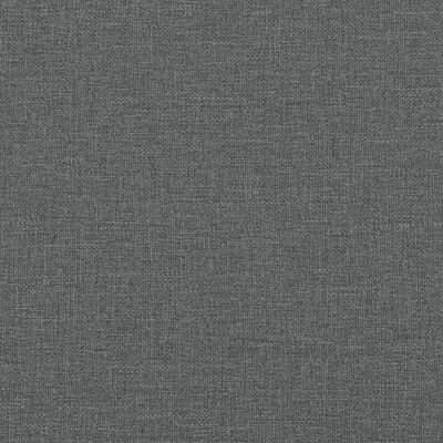 vidaXL Lit de jour avec lit gigogne gris foncé 90x190 cm tissu