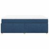 vidaXL Sommier &agrave; lattes de lit avec matelas Bleu 140x190 cm Tissu