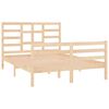 vidaXL Cadre de lit sans matelas bois massif 140x190 cm