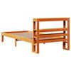 vidaXL Cadre de lit sans matelas cire marron 100x200cm bois pin massif