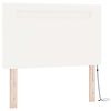 vidaXL Lit &agrave; ressorts avec matelas Blanc 120 x 200 cm Simili cuir