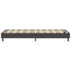 vidaXL Sommier &agrave; lattes de lit sans matelas gris tissu 100x200 cm