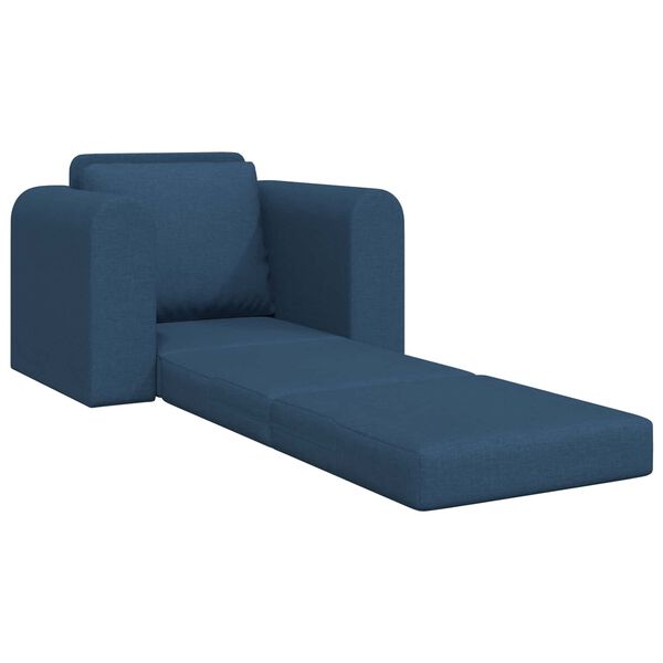 vidaXL Canap&eacute;-Lit Bleu 98 x 71 x 83 cm tissu