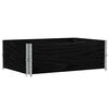 vidaXL Colliers de palette 2 pcs noir 120x80 cm bois de pin solide