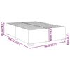 vidaXL Cadre de lit sans matelas noir 160x200 cm tissu
