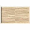 vidaXL Cadre de lit avec rangement Ch&ecirc;ne Sonoma 120 x 190 cm