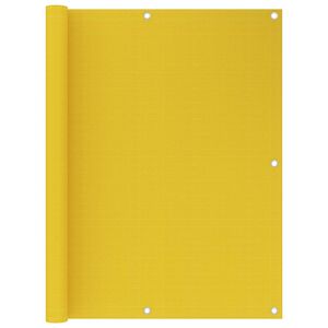 vidaXL &Eacute;cran de balcon Jaune 120x500 cm PEHD
