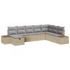 vidaXL Ensemble de canap&eacute; de jardin 8 pcs Beige 55 x 62 x 69 cm