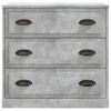 vidaXL Buffet gris b&eacute;ton 70x35,5x67,5 cm bois d'ing&eacute;nierie