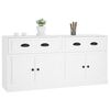 vidaXL Buffets 2 pcs blanc bois d'ing&eacute;nierie