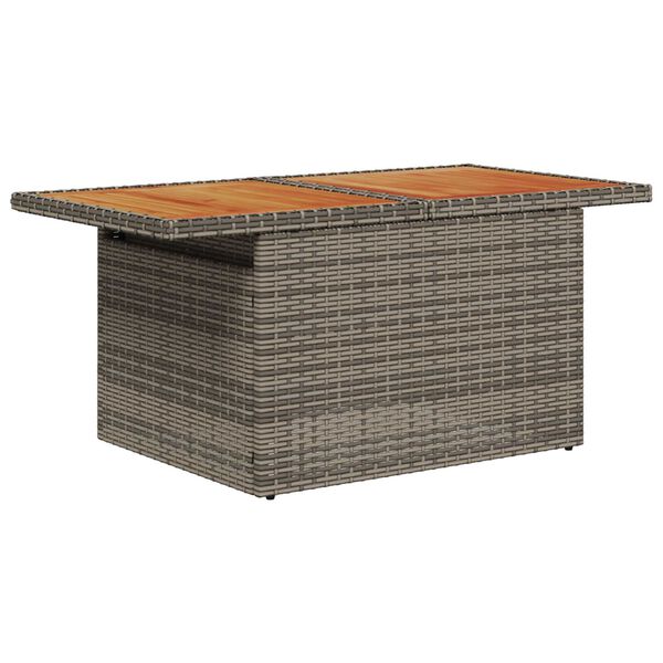 vidaXL Ensemble de canap&eacute; de jardin 10 pcs Gris Poly rotin