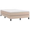 vidaXL Sommier &agrave; lattes de lit avec matelas Cappuccino 120x200 cm