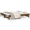 vidaXL Lit coulissant sans matelas marron miel 2x(75x190) cm