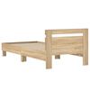 vidaXL Cadre de lit sans matelas avec t&ecirc;te de lit 90x200 cm