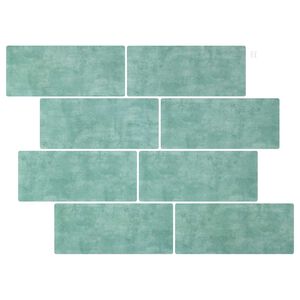 vidaXL Carreau de m&eacute;tro 10 pcs Vert gris 29 x 21 cm
