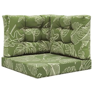 vidaXL Coussin de canap&eacute; d'ext&eacute;rieur Tissu Mod&egrave;le feuille 60 x 60 cm