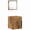vidaXL Ensemble de mobilier de salle de bain 3 pcs Bois Ancien