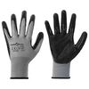 vidaXL Gants de Travail 12 pi&egrave;ces Gris et Noir 10 / xl Polyester