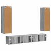 vidaXL Ensemble meuble TV 3 pcs Gris Sonoma Bois d'ing&eacute;nierie