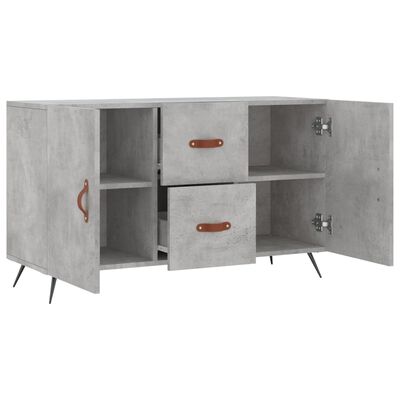 vidaXL Buffet gris béton 100x36x60 cm bois d'ingénierie