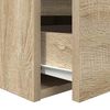 vidaXL Table de chevet murale ch&ecirc;ne sonoma 38x34x40 cm