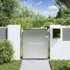 vidaXL Porte de Jardin Argenté 96 x 100 cm Acier inoxydable