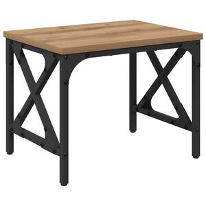 vidaXL Support d'imprimante Ch&ecirc;ne artisanal 40 x 30 x 31 cm