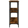 vidaXL Table console ch&ecirc;ne fum&eacute; 160x29x75 cm bois d'ing&eacute;nierie
