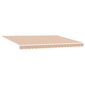vidaXL Auvent r&eacute;tractable Multicolore 450 &times; 300 cm Tissu et Aluminium
