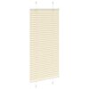 vidaXL Store pliss&eacute; cr&egrave;me 55x150 cm largeur du tissu 54,4 cm polyester