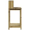 vidaXL Table de rempotage avec &eacute;tag&egrave;res bois de pin impr&eacute;gn&eacute;