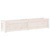 vidaXL Jardini&egrave;res 2 pcs blanc bois de pin massif