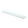 vidaXL Panneaux d'&eacute;tag&egrave;re 2 pcs Verre Transparent 80 x 12 cm