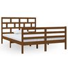 vidaXL Cadre de lit Marron miel Bois de pin massif 140x200 cm