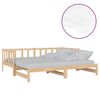 vidaXL Lit coulissant 2x(90x200) cm Bois de pin massif