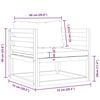 vidaXL Chaise de jardin avec coussins cr&egrave;me Bois d'acacia massif