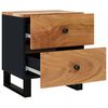 vidaXL Tables de chevet 2 pcs 40x33x46 cm Bois d'acacia massif