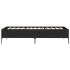 vidaXL Cadre de lit sans matelas noir 100x200 cm