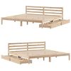 vidaXL Cadre de lit sans matelas 200x200 cm bois massif de pin