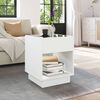 vidaXL Table basse avec LED infini blanc 40x40x50 cm