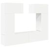 vidaXL Ensemble de meubles TV 6 pcs Blanc Bois d'ing&eacute;nierie