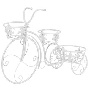 vidaXL Support de plantes sous forme de v&eacute;lo Style vintage M&eacute;tal