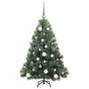 vidaXL Sapin de No&euml;l artificiel avec 150 LED Vert 120 cm PE et PVC