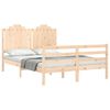 vidaXL Cadre de lit sans matelas 140x190 cm bois massif