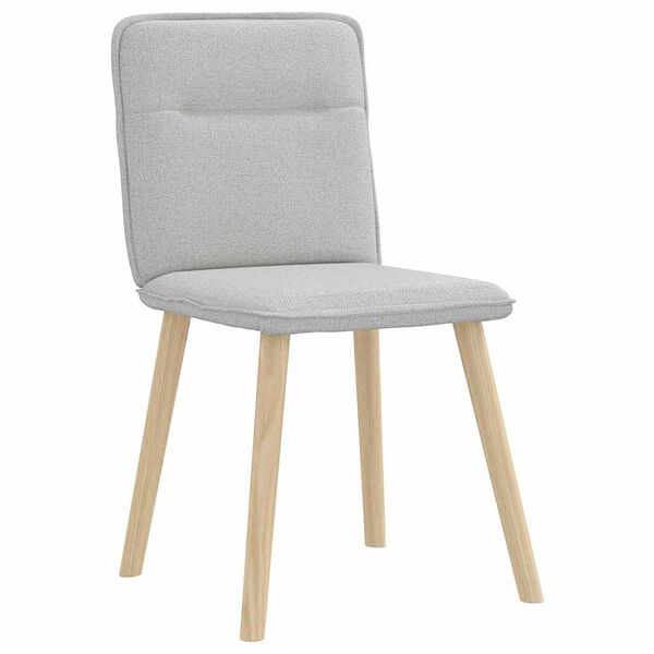 vidaXL Chaises &agrave; manger lot de 2 gris nuage tissu