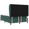 vidaXL Lit &agrave; ressorts avec matelas Vert fonc&eacute; 200 x 160 cm Polyester