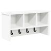vidaXL Porte-manteau mural Montage mural Blanc 50 x 16 x 26 cm