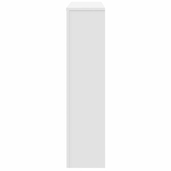 vidaXL Cache-radiateur blanc 149x20x82 cm bois d'ing&eacute;nierie