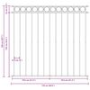 vidaXL Panneau de cl&ocirc;ture Assen en acier noir 1,7&nbsp;x&nbsp;1,5&nbsp;m