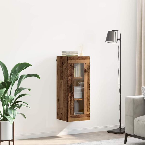 vidaXL Meuble mural Bois Ancien 34,5 x 34 x 90 cm